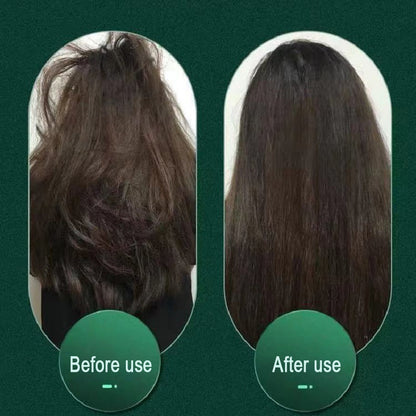 2 In 1 Hair Straightener Hot Comb & Iron Curling Tong Dual-purpose Electric Hair Brush